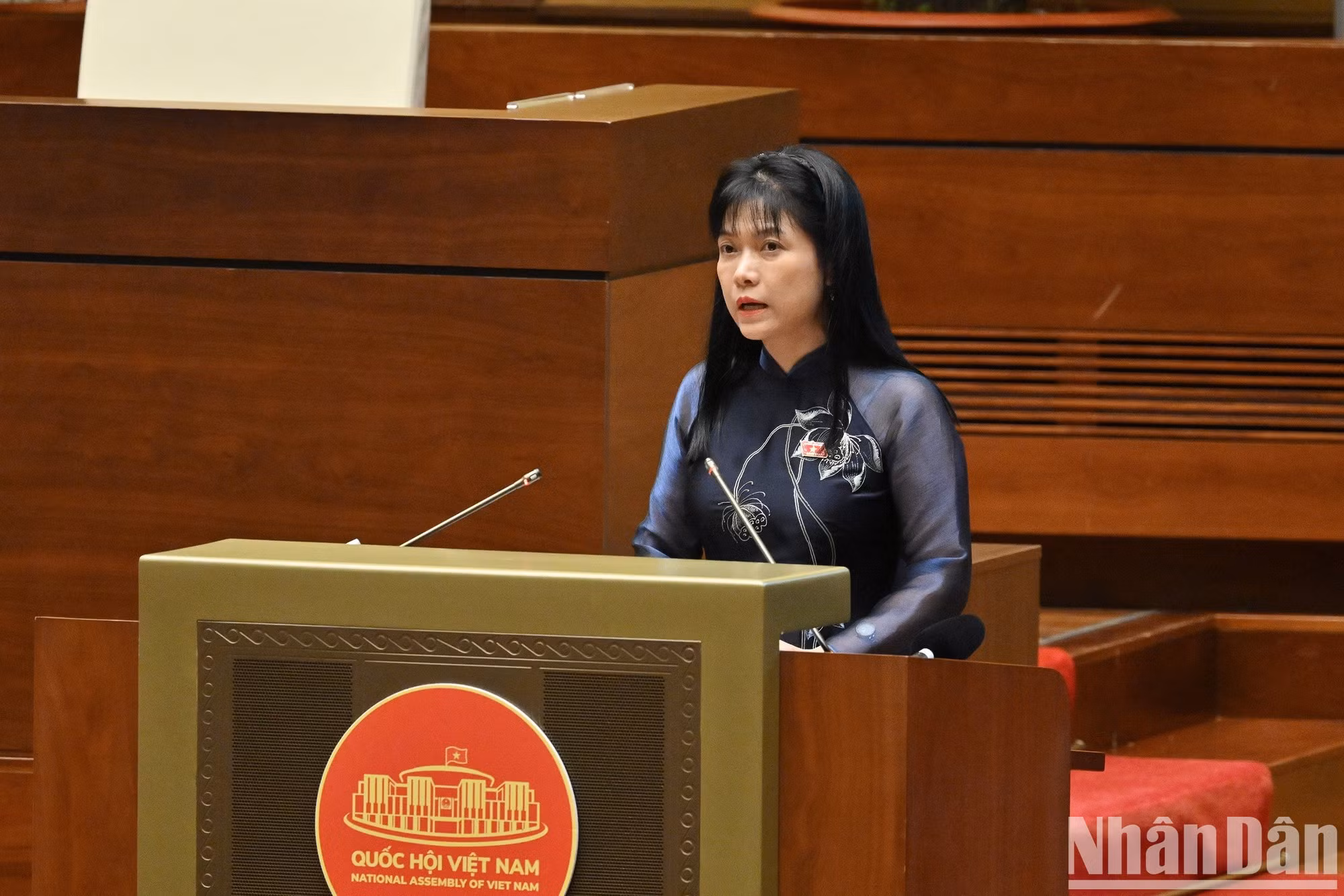 La subjefa de la Comisión de Trabajo de los Diputados de la Asamblea Nacional, Ta Thi Yen, anuncia la Resolución del Comité Permanente de la Asamblea Nacional sobre el establecimiento de la Organización de Parlamentarios de Amistad de Vietnam para la XVI Legislatura y la lista de presidentes y vicepresidentes de los Grupos Parlamentarios de Amistad.
