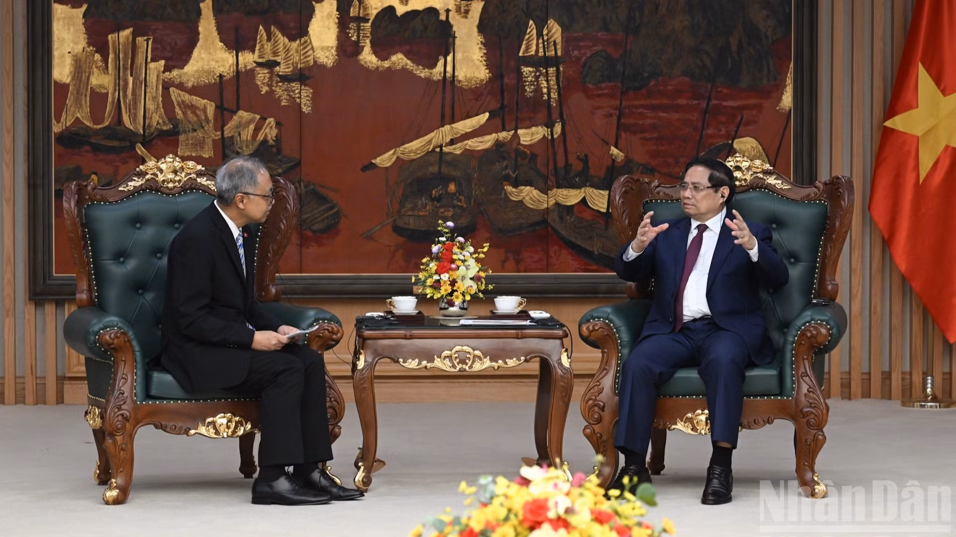 [Foto] Premier vietnamita recibe a nuevo embajador de Indonesia en Hanói