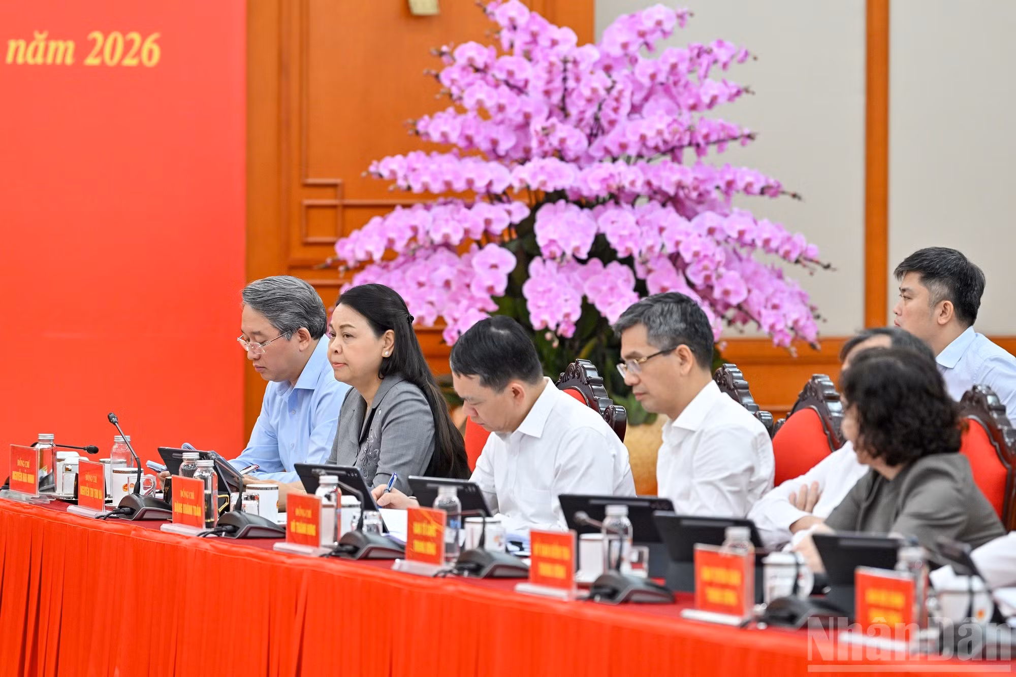 Delegados en la reunión.