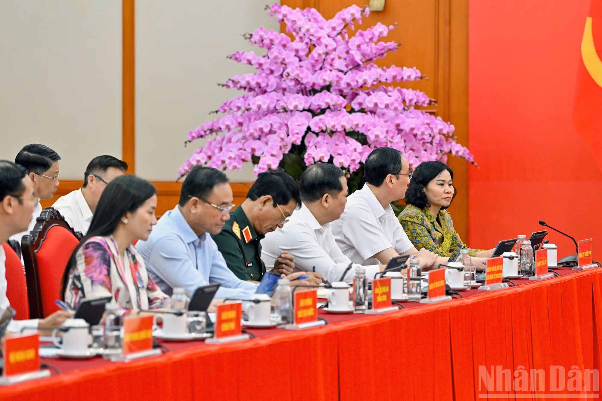 Delegados en la reunión.