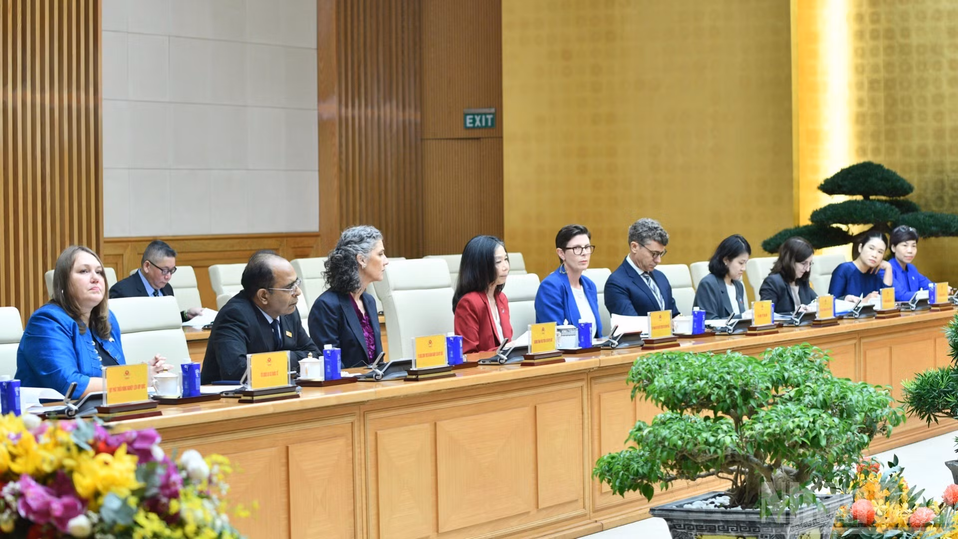 Representantes de las organizaciones de las Naciones Unidas en Vietnam asisten a la recepción. (Foto: Thanh Giang)