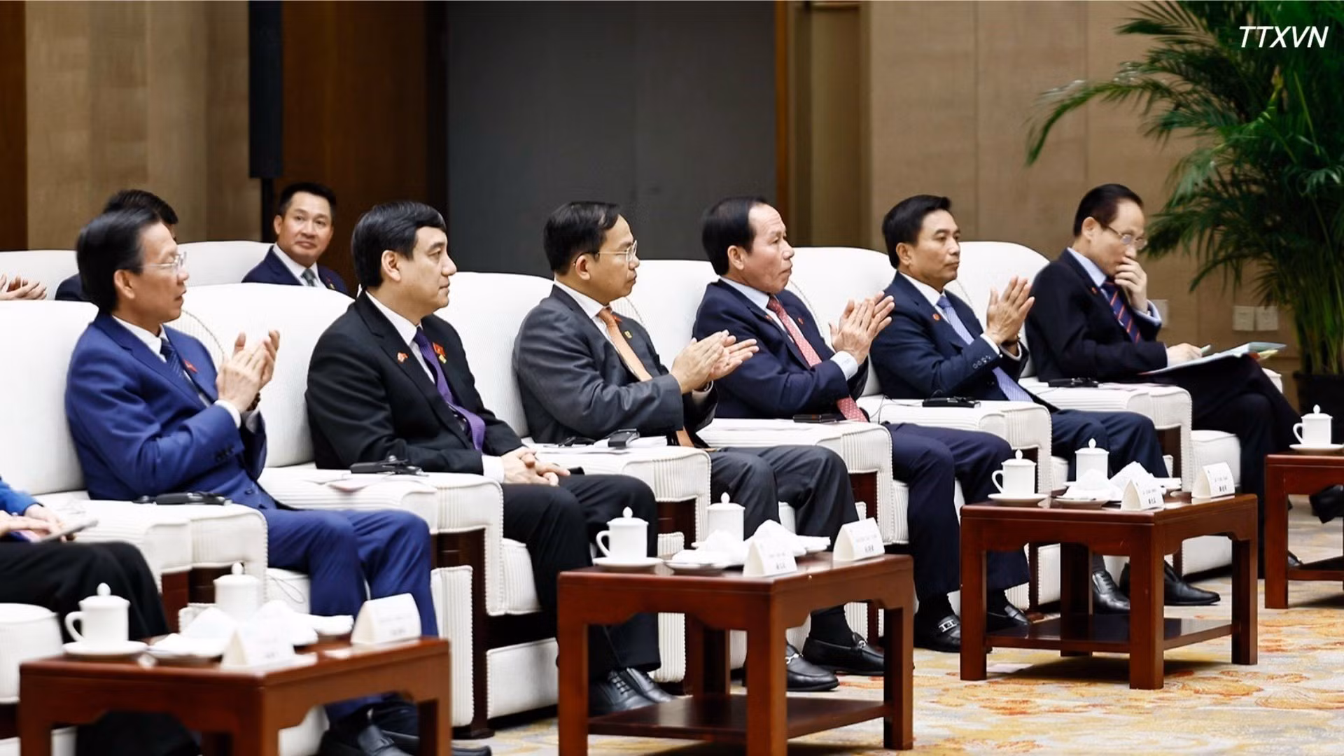 Delegados asistentes al encuentro. (Foto: DOAN TAN/VNA)