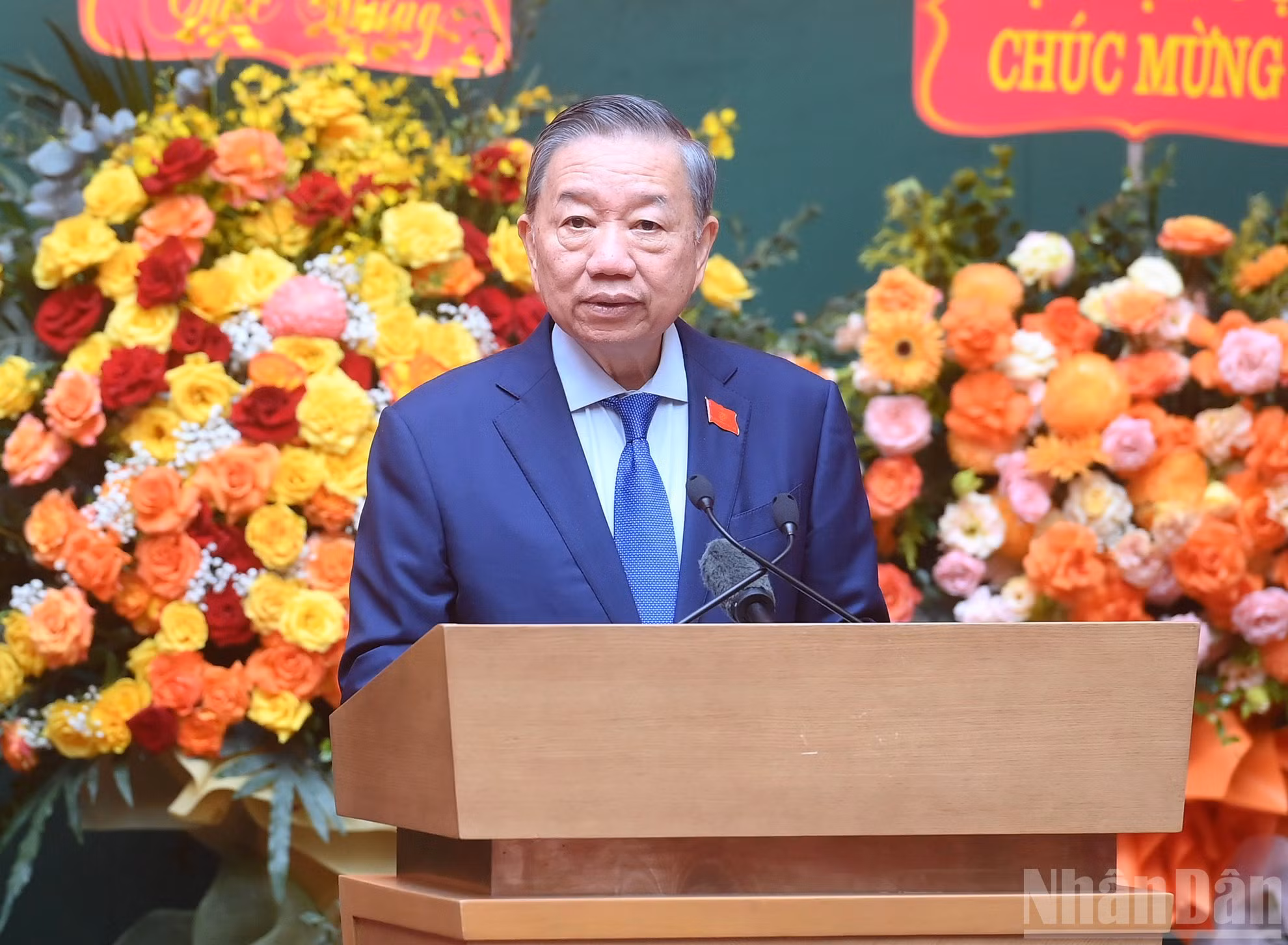 El secretario general del PCV y presidente del país, To Lam, pronuncia un discurso de orientación en el II Congreso Nacional de la Asociación de Veteranos de la Seguridad Pública Popular de Vietnam, período 2026-2031.