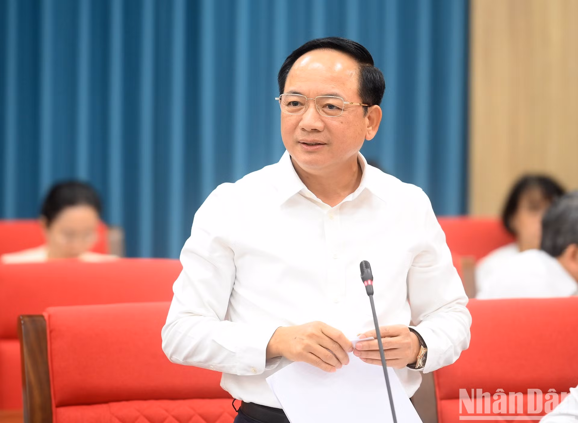 Trinh Van Quyet, secretario del Comité Central del Partido y jefe de la Comisión de Propaganda del Comité Central del PCV.