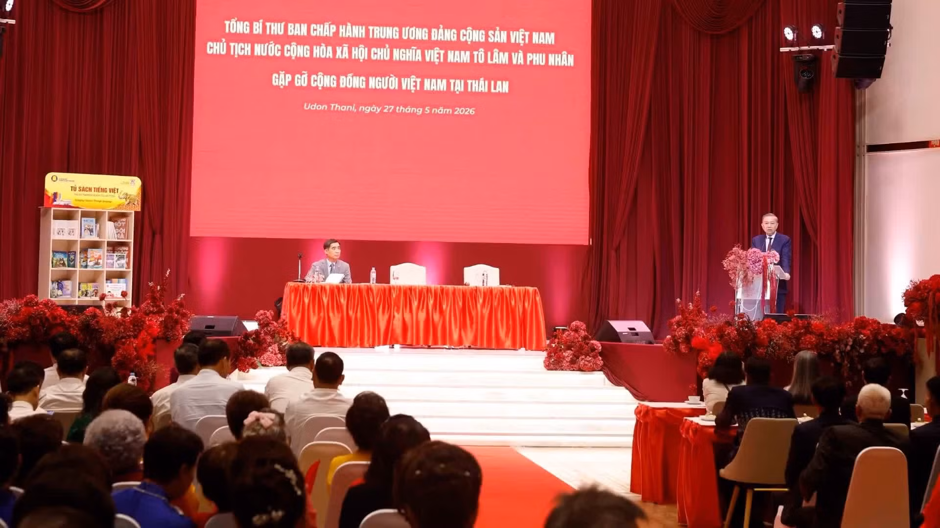 El secretario general del Partido Comunista y presidente de Vietnam, To Lam, pronuncia un discurso. (Foto: VNA)