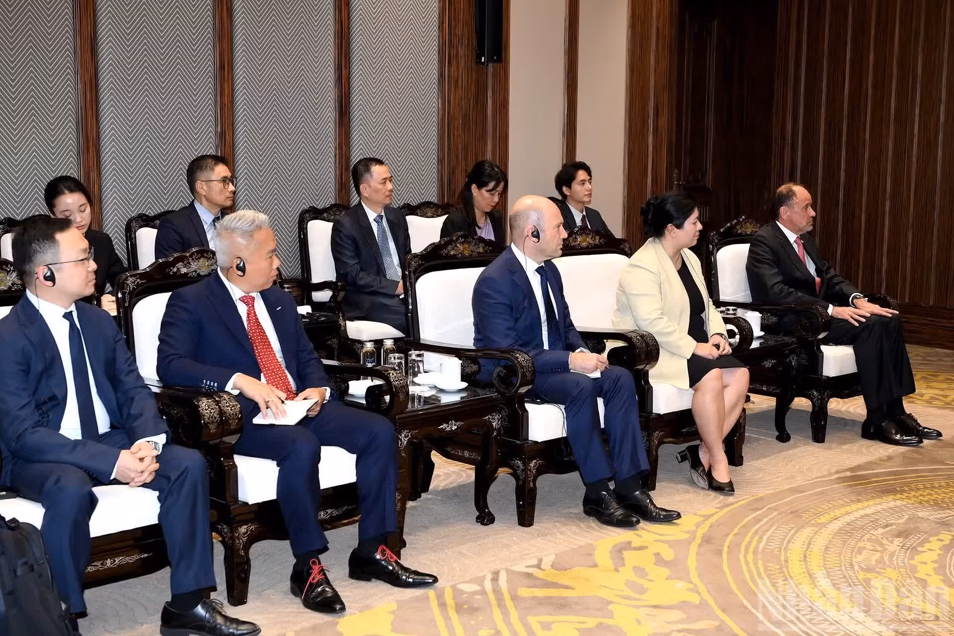 Los delegados en la reunión.