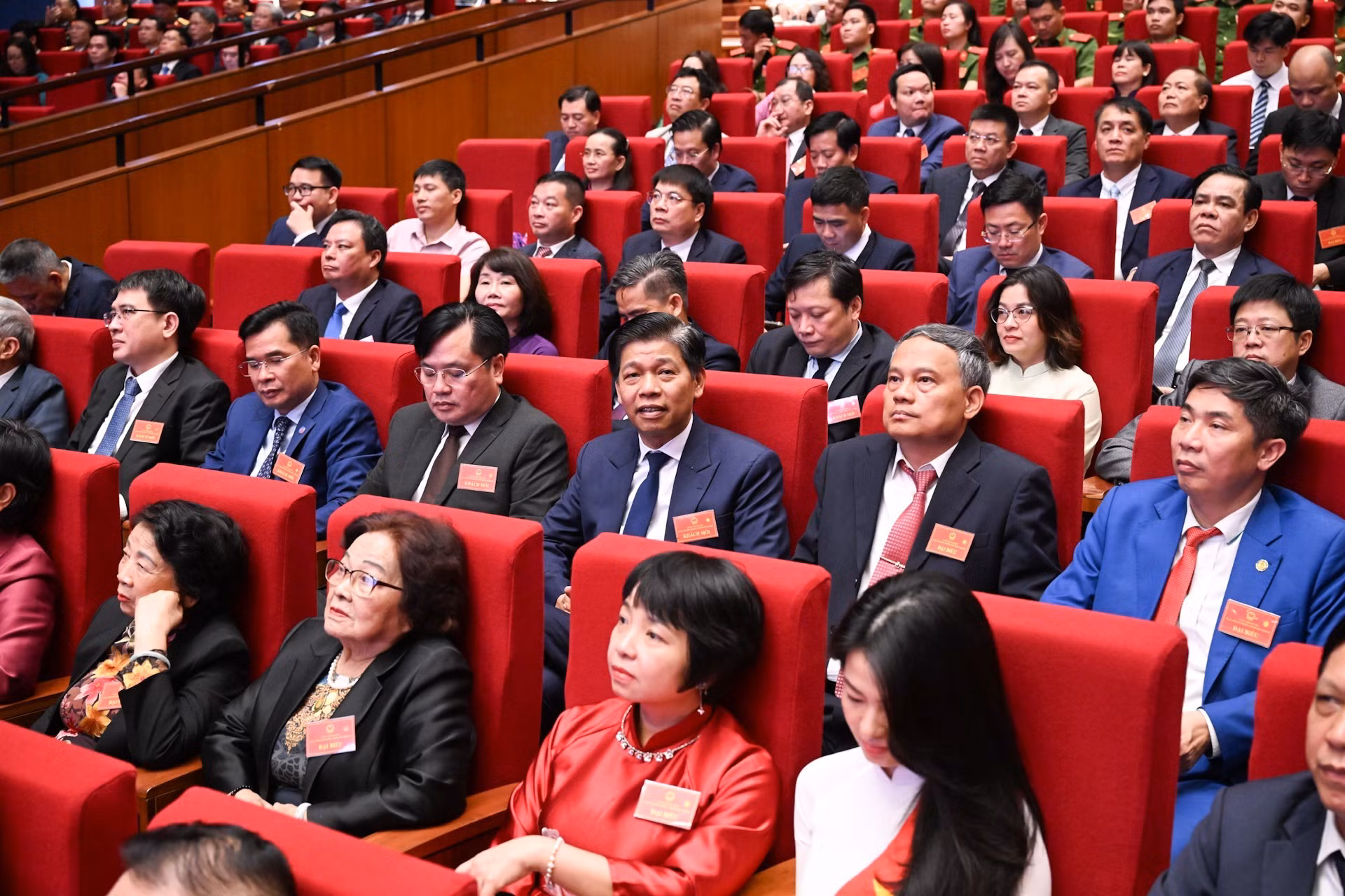 Delegados al acto.