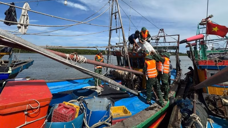 La provincia de Nghe An despliega unos 500 soldados, tres barcos y 30 vehículos para operaciones de rescate. 