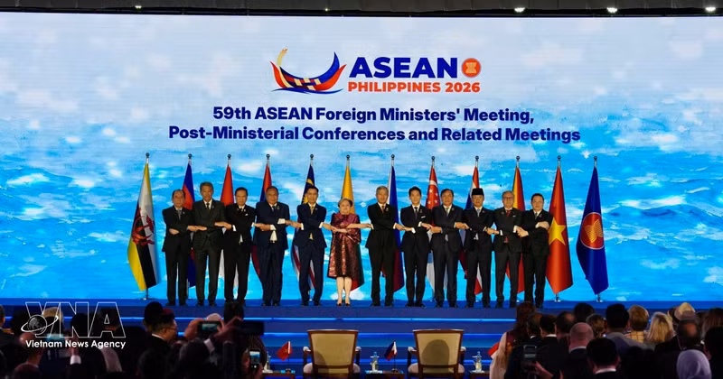 Delegados en la inauguración de la 59ª Reunión de Ministros de Relaciones Exteriores de la Asean (AMM-59). (Fuente: VNA)