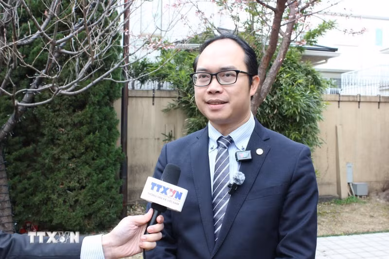 El presidente de la Federación de Asociaciones de Vietnamitas en Japón, Nguyen Hong Son. (Foto: VNA)