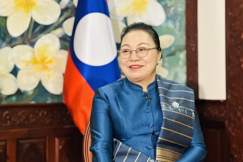 La embajadora de Laos en Vietnam, Khamphao Ernthavanh. (Foto: VNA)