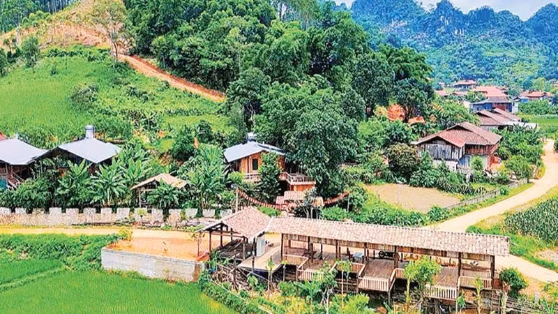Aldea turística de la comuna de Huu Lien, provincia norteña de Lang Son. (Foto: VNA)