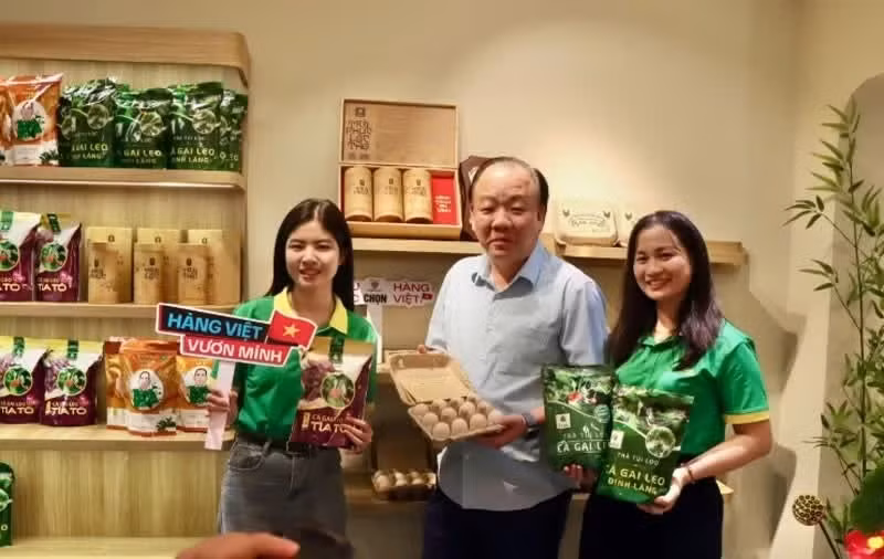 La Autoridad de Gestión y Desarrollo del Mercado Interno, dependiente del Ministerio de Industria y Comercio de Vietnam, organiza un evento de conexión entre oferta y demanda para promover el amor por los productos vietnamitas. (Foto: qdnd.vn)