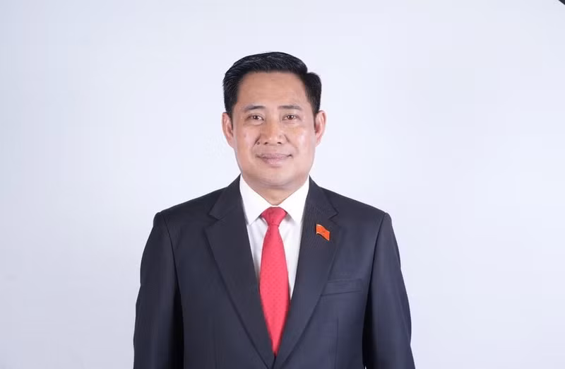 El miembro del Comité Central del Partido Popular Revolucionario de Laos y secretario del Comité partidista de la provincia de Champasak, Alounxay Sounnalath. (Foto: VNA)