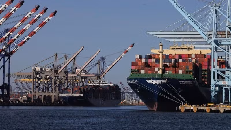 Buques portacontenedores en el puerto de Los Ángeles, California, Estados Unidos. (Foto: Xinhua)