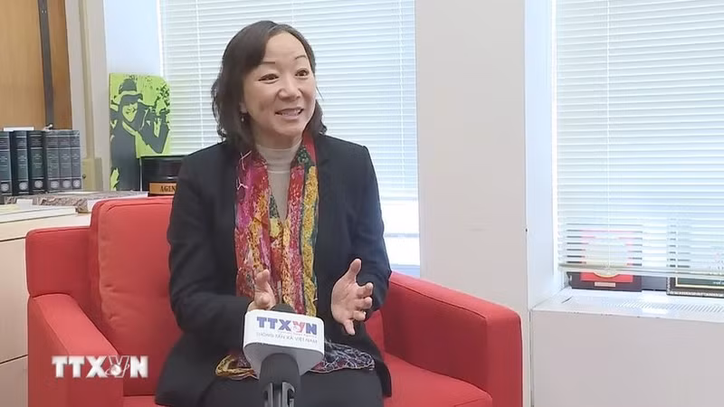 La profesora Nguyen Thi Lien Hang, directora del Instituto de Estudios de Asia Oriental Weatherhead de la Universidad Columbia. (Foto: VNA)