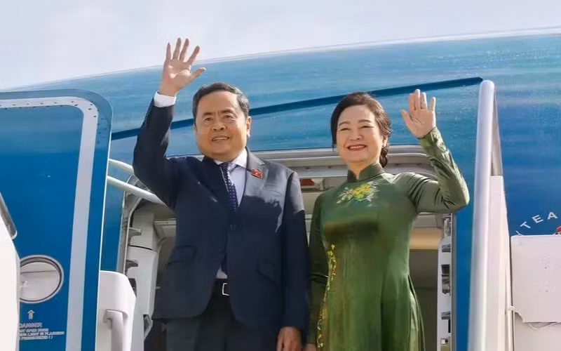 El presidente de la Asamblea Nacional de Vietnam, Tran Thanh Man, parte de Roma rumbo a Turquía, donde participará en la 152ª Asamblea de la Unión Interparlamentaria (UIP-152). (Foto: VNA)