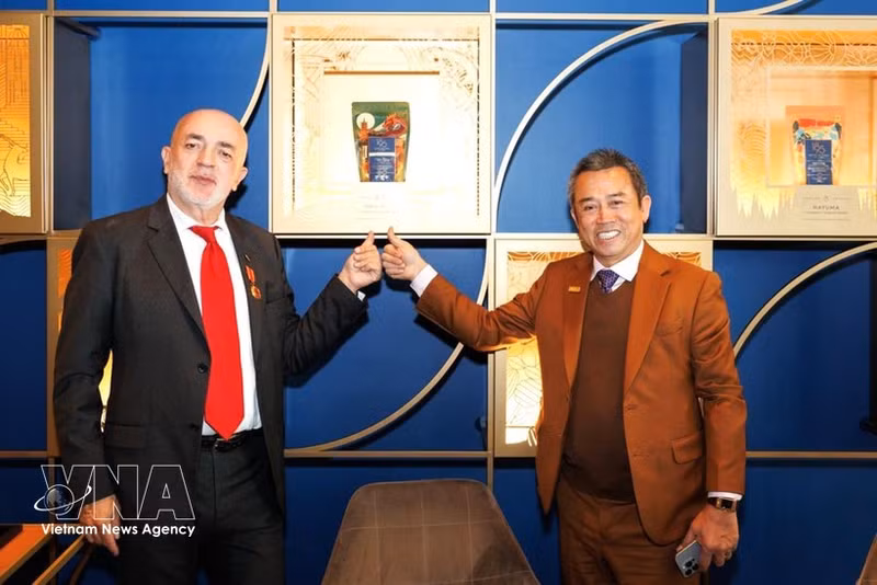 El éxito de la línea Fine Robusta Ham Rong en Italia constituye una muestra palpable de la transformación estratégica del sector agrícola vietnamita. (Foto: VNA)