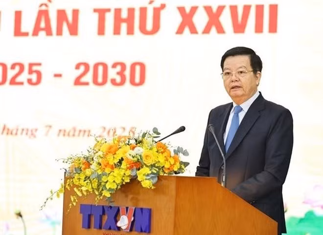El vicepremier Mai Van Chinh habla en el evento (Foto: VNA)