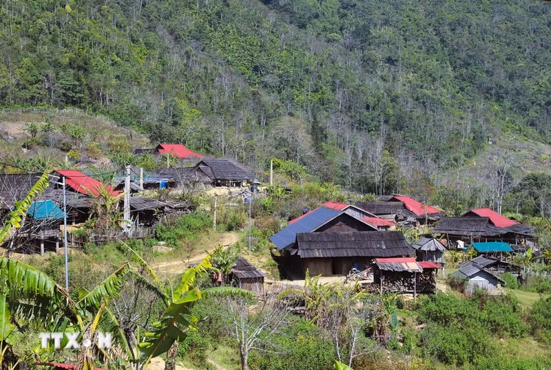 En la aldea Huoi Man. (Foto: VNA)