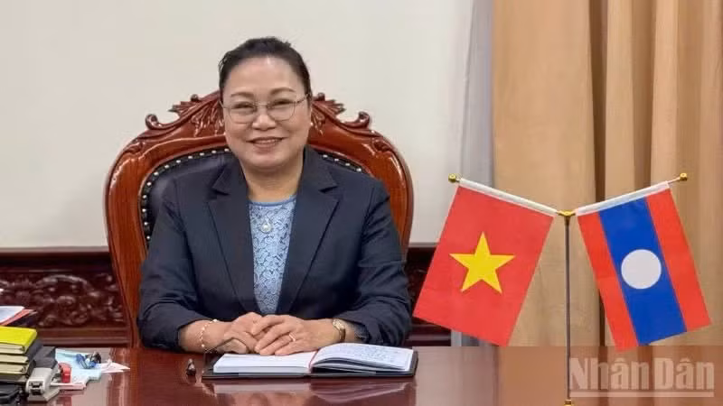 La embajadora de Laos en Vietnam, Khamphao Ernthavanh (Foto: Nhan Dan)