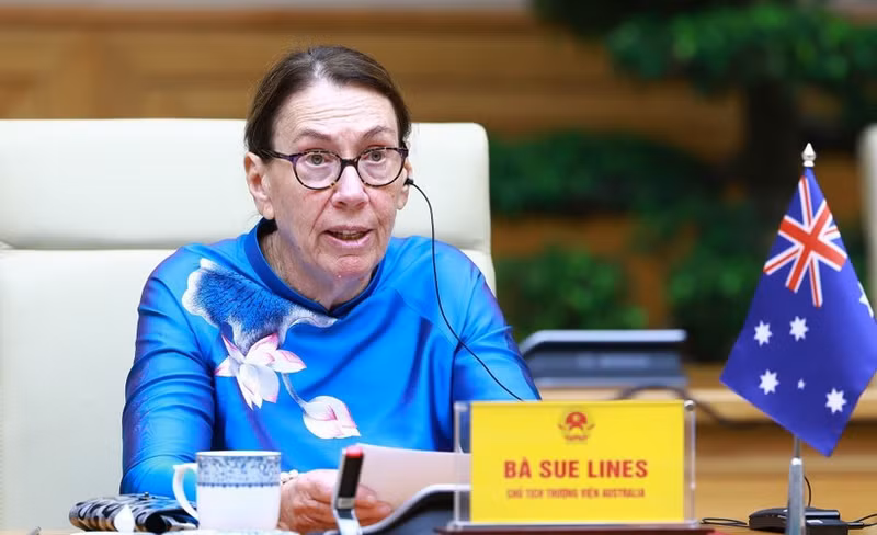 La presidenta del Senado australiano, Sue Lines. (Foto: VNA)