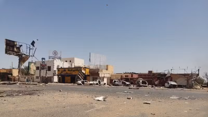 Lugar del ataque contra un mercado en Omdurman, Sudán. (Foto: Xinhua/VNA)