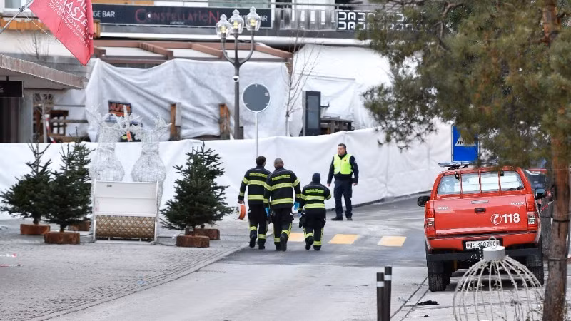 El lugar del incendio. (Foto: Xinhua/VNA)