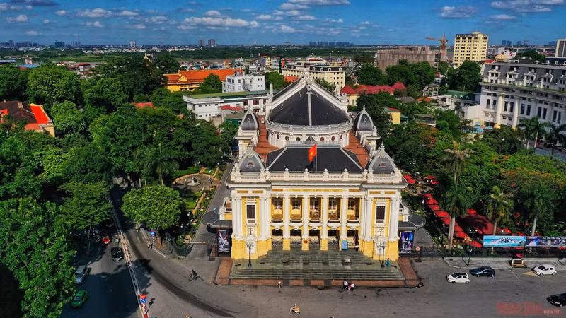 La Ópera de Hanói, uno de los símbolos arquitectónicos de la capital (Foto: Nhan Dan)