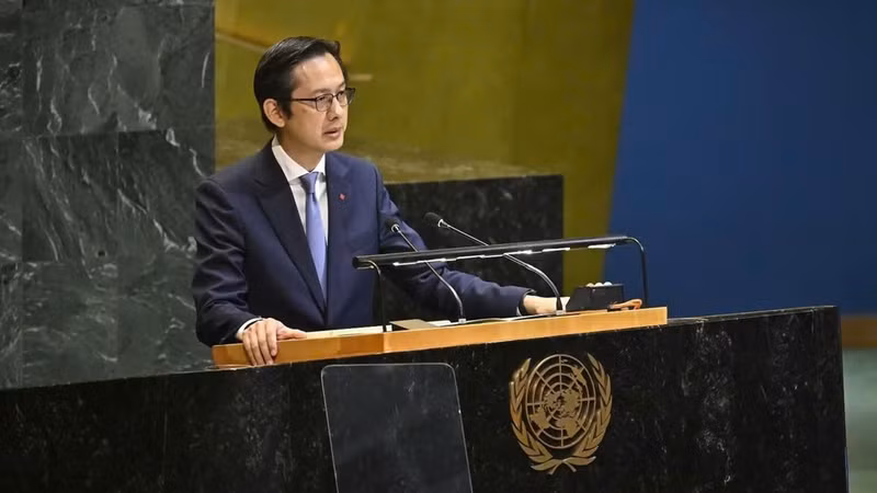 El embajador Do Hung Viet, representante permanente de Vietnam ante la ONU, interviene en la Asamblea General de la ONU, el 4 de septiembre de 2026. (Foto: Misión Permanente de Vietnam ante la ONU)