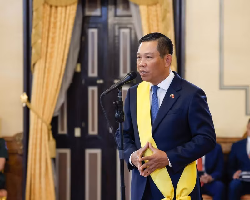 Vu Trung My, embajador de Vietnam en Venezuela, interviene en el evento. (Foto: Embajada de Vietnam en Venezuela)
