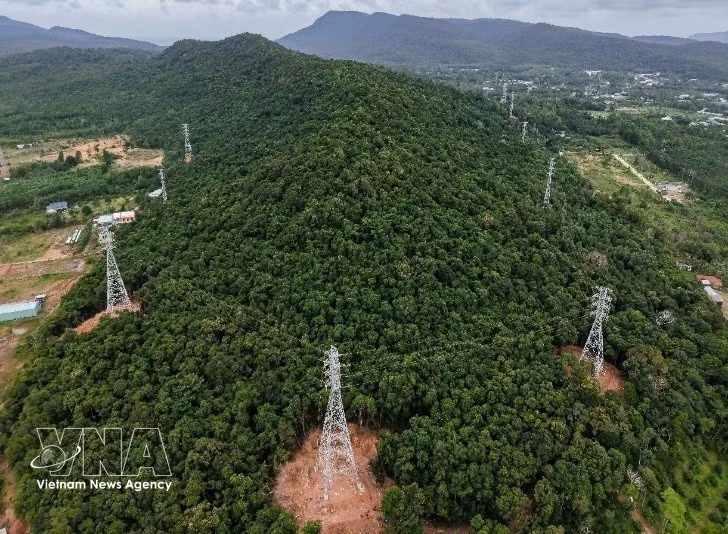 Uno de los proyectos de infraestructura energética en la zona especial de Phu Quoc, provincia de An Giang.