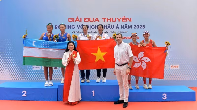 Vietnam gana seis medallas de oro en el Campeonato Asiático de Remo 2025.
