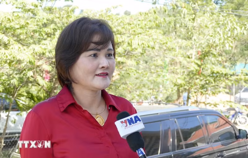 Pham Thi Minh Huong, vicepresidenta de la Asociación de Empresarios Vietnamitas en el Exterior (Foto: VNA)