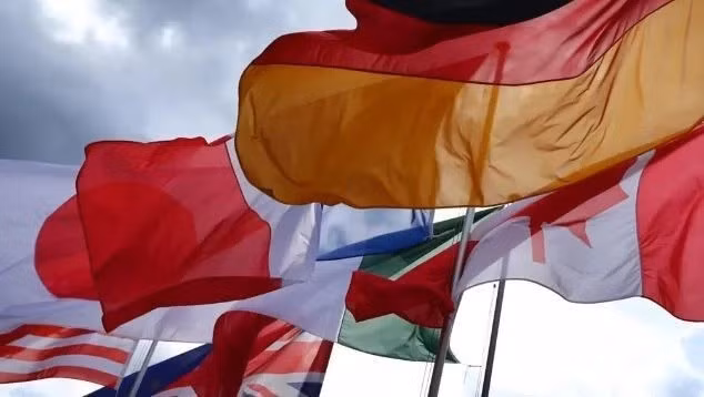 Banderas de los países del G7. (Foto: VNA)
