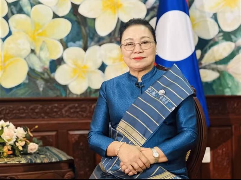 La embajadora de Laos en Vietnam, Khamphao Ernthavanh (Foto: VNA)