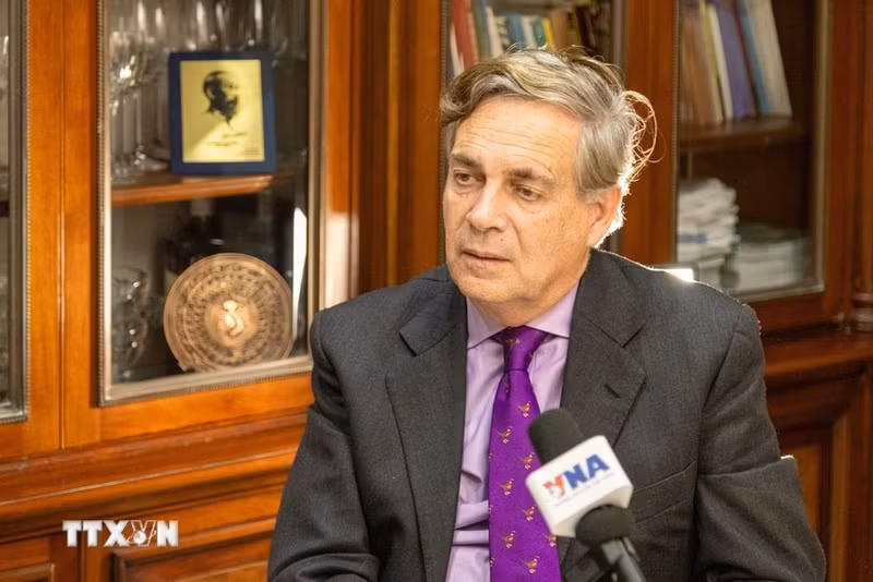 El analista del Consejo Argentino para las Relaciones Internacionales (CARI), Patricio Carmody. (Foto: VNA)