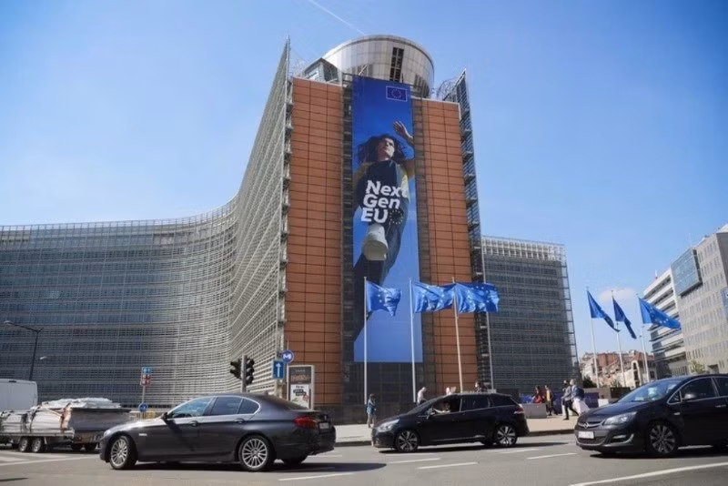 Sede de la Comisión Europea en Bruselas, capital de Bélgica. (Fotografía: Xinhua/VNA)